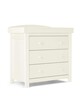 Mia 4 Piece Cotbed with Dresser Changer, Wardrobe, and Essential Pocket Spring Mattress Set- White image number 5